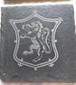 Set of 4 ScotlandScottish Slate Coasters, Rustic, Unicorn - Map - Thistle - Image 2
