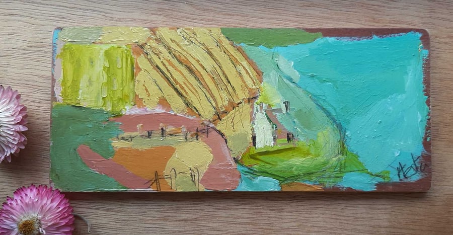 Semi abstract landscape painting 