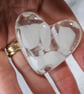 Fused Glass Pocket Heart - dreamy white - Image 2