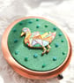 Mosaic Duck Double-sided Pocket Mirror - Image 2