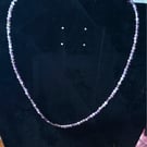 Micro faceted amethyst necklace
