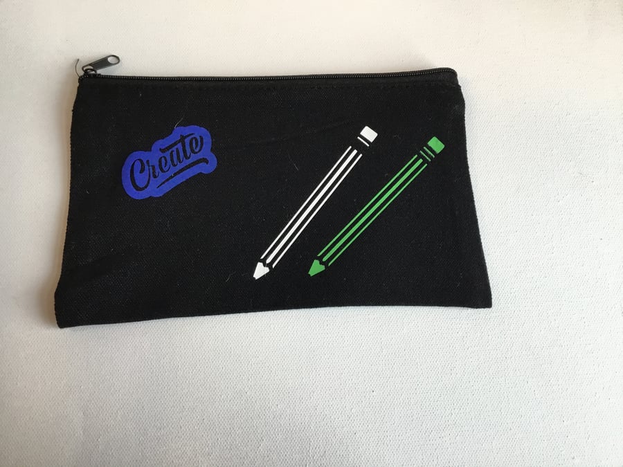 Pencil case. Case for school pencils.