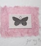 Pink Butterfly Mother's Day Card, blank inside - Image 2