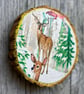 Christmas Wooden Disc Drinks Coaster - Image 2
