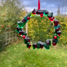 Fused Glass Christmas Wreath 