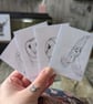 Set of 8 Barn Owl ACEO Sketches - Image 5