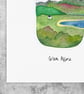 Remote Bothie, Glen Affric, Highland Landscapes, A4 art print - Image 2