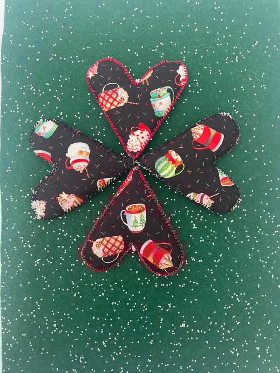 Hot Chocolate Heart Christmas Decoration