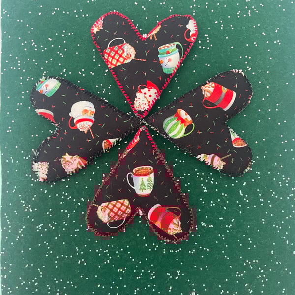 Hot Chocolate Heart Christmas Decoration