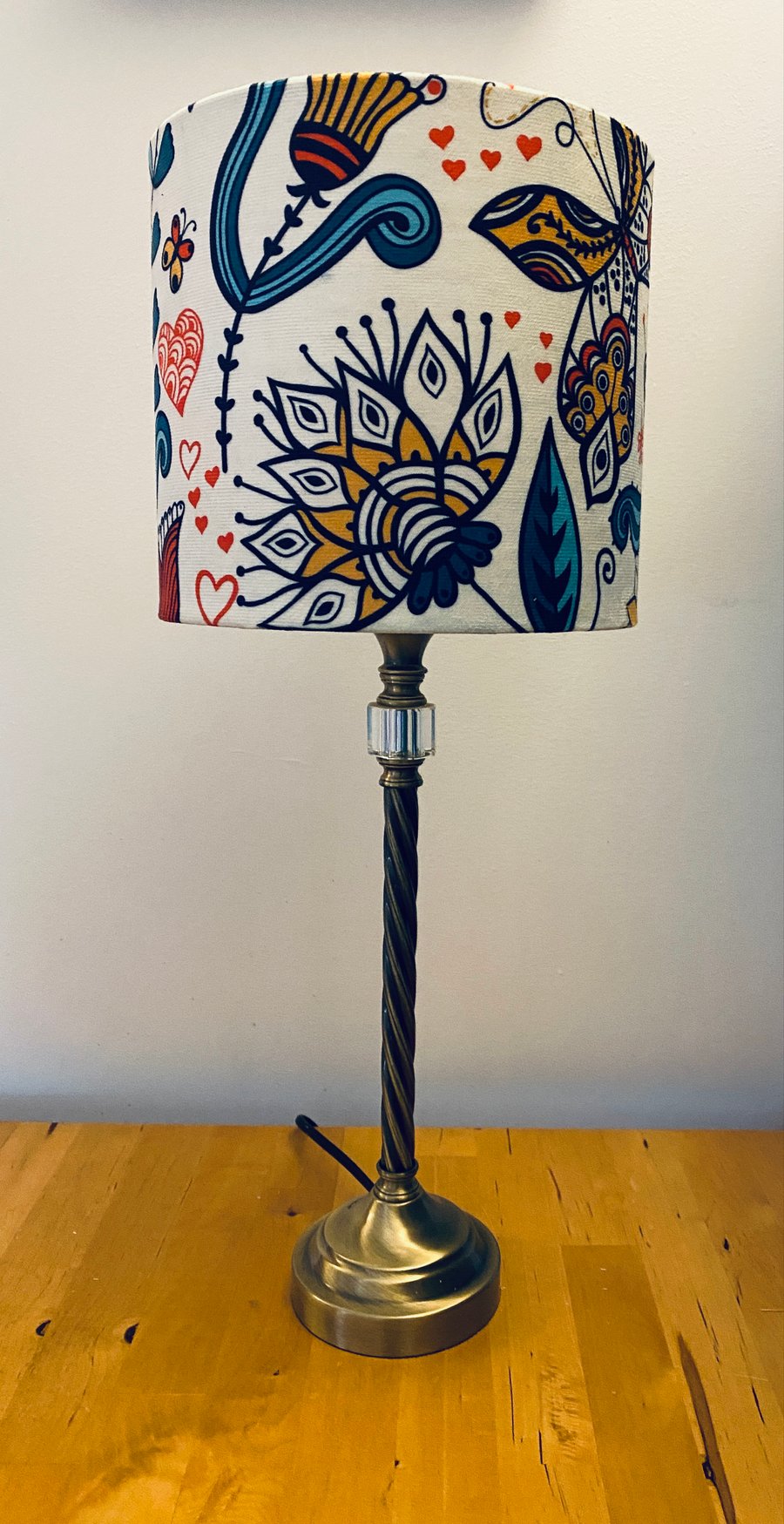 A Lovely Handmade Modern Pattern 20cm Table Lampshade 