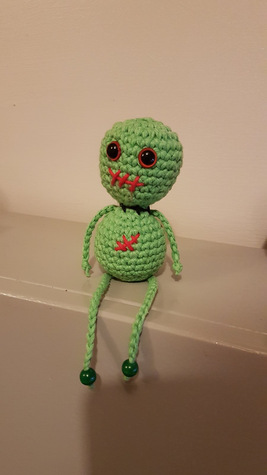 Cute crochet voodoo zombie doll