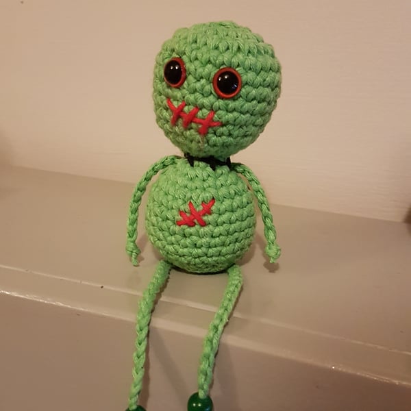 Cute crochet voodoo zombie doll