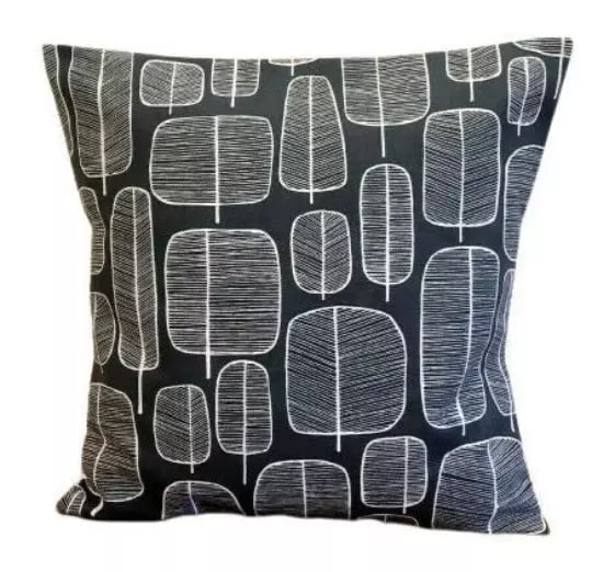 MissPrint Little Trees Charcoal Black White Cushion Cover 12" 14" 16" 17" 18"
