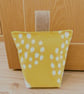 Handmade Sunshine Yellow Door Stop, Doorstop with Handle, Cotton Door Stop 