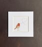'Robin Song' 5" x 5" Mounted Print