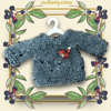 Little Fox Grey Tweed Jumper