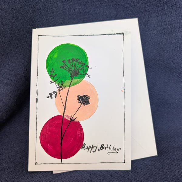 Hand Painted Greeting Card