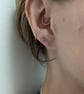 Sterling silver mini rectangle studs - Image 5