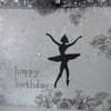 Ballet Dancer Birthday Card