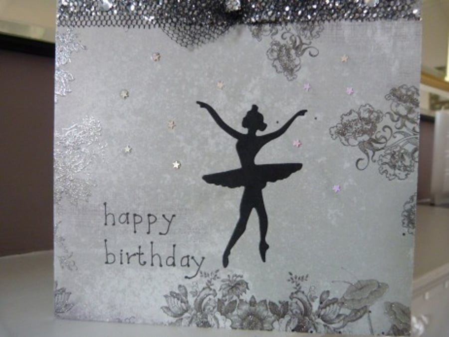 Ballet Dancer Birthday Card