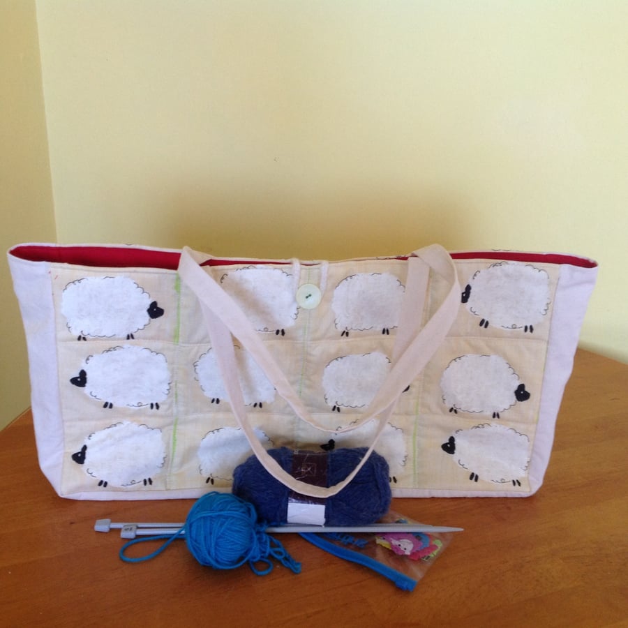 Sheep Knitting Bag