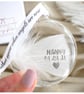 Real Personalised White Feather Memorial Bauble. Gift Boxed Name Date Stamped. G - Image 2