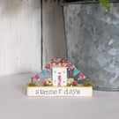 Handmade Tiny Country Cottage Home Decor 'Summer Days'