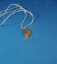 Double Bar Heart Copper and Silver Pendant - Image 4