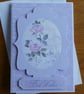 Best Wishes Card - Pink Roses - Image 1