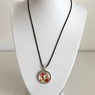 Pretty Floral Shabby Chic Pendant Necklace. Design 3