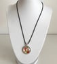 Pretty Floral Shabby Chic Pendant Necklace. Design 3