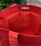Lovely red water resistant bag, shoulder straps, reinforced base. - Image 7