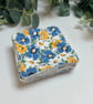 Reusable Bamboo Towelling Face Pads Pack of 7 - Blue & Yellow Floral - Image 2