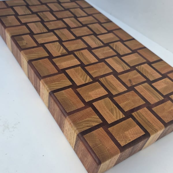 Made to Order Basket Weave End Grain Chopping Board