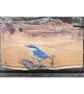 Original Nuthatch painting on reclaimed and repurposed wood - Image 2