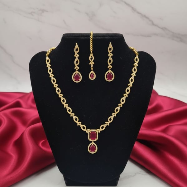 Red and Gold Jewellery Set 