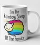 I'm The Rainbow Sheep Of The Family Novelty Gay Mug Gift Idea Funny Joke Present - Image 1