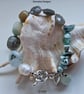Statement Hand Made Multi Gemstone Chakra Designer Charm Bracelet  - Image 6