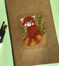 Red Panda notebook sketchbook hand painted  - Image 4