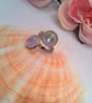 Adjustable Ring with 2 Lilac Flower Cabochons, Floral Ring, Gift for Her, Ring  - Image 6