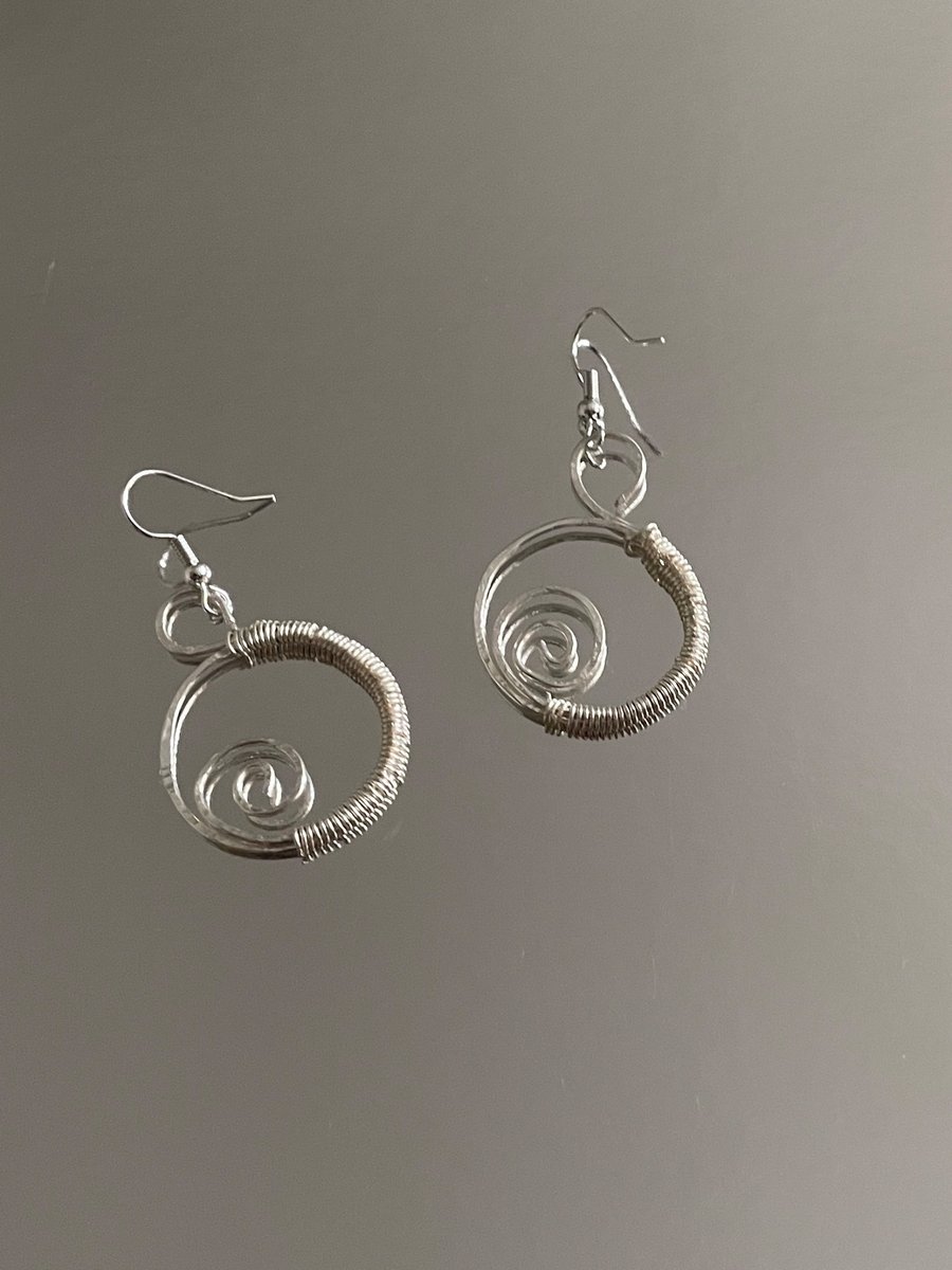 Spiral Loop Earings