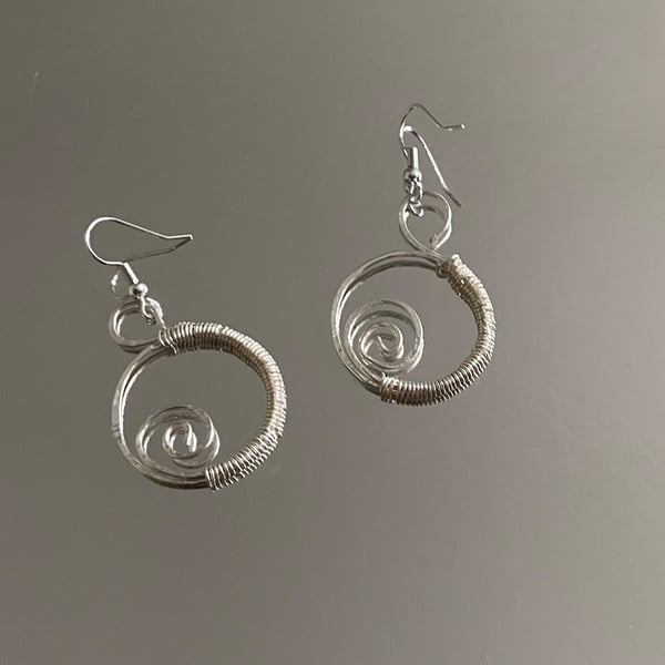 Spiral Loop Earings