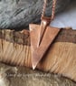 Copper Harlequin Triangular Pendant - Image 3