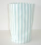 Toilet Roll Holder 2 Loo Roll Storage Basket Duck Egg Striped - Image 2