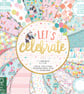 12"x12" Card Pack 48 Sheets 200gsm First Edition "Let's Celebrate" Paper Pad