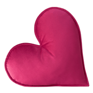 Fuchsia Pink Heart Shaped Cushion Throw Decor Velentine's Day Pillow Gifty Idea
