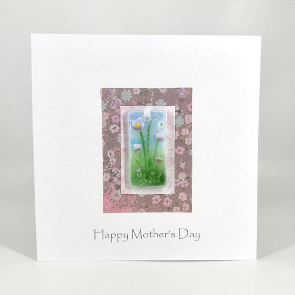 Mother’s Day Card with Detachable Glass Bookmark or Light Catcher