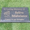 Granite Grave Marker Engraved Granite Memorial Plaque Flat Grave Cemetery Stone