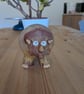 Ceramic triceratops, dinosaur ornament