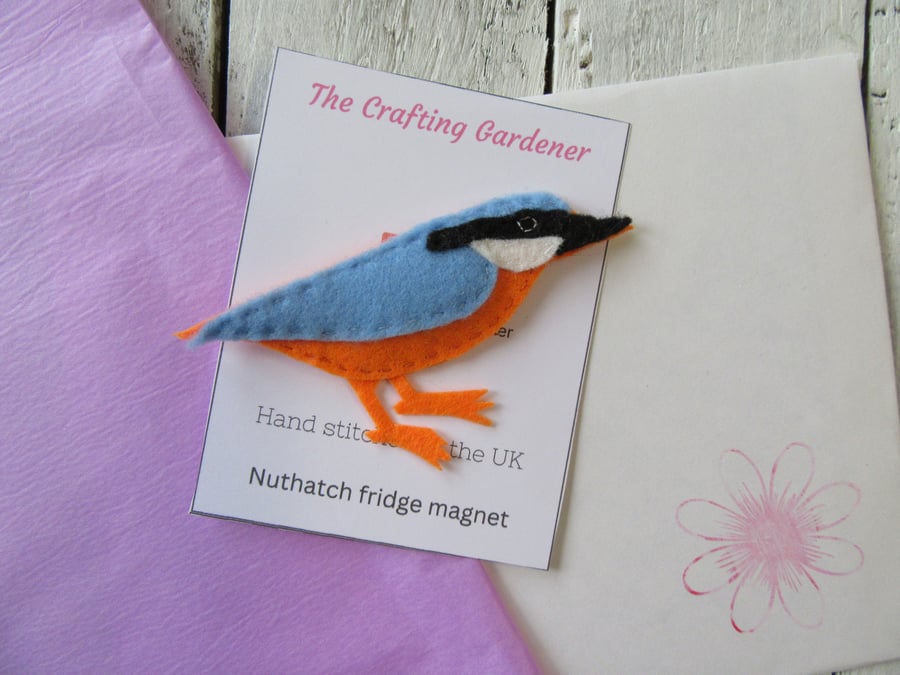 Nuthatch fridge magnet 